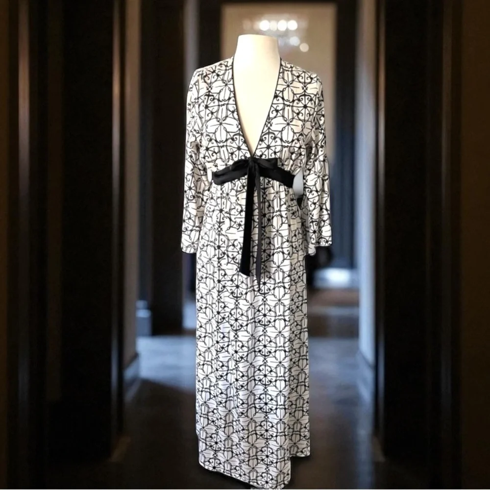 KATE SPADE DREAM A LITTLE DREAM LOUNGING MAXI DRESS